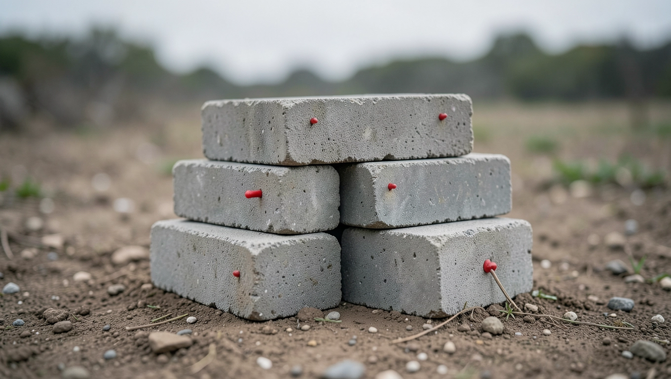 Montaż krok po kroku na bloczkach betonowych