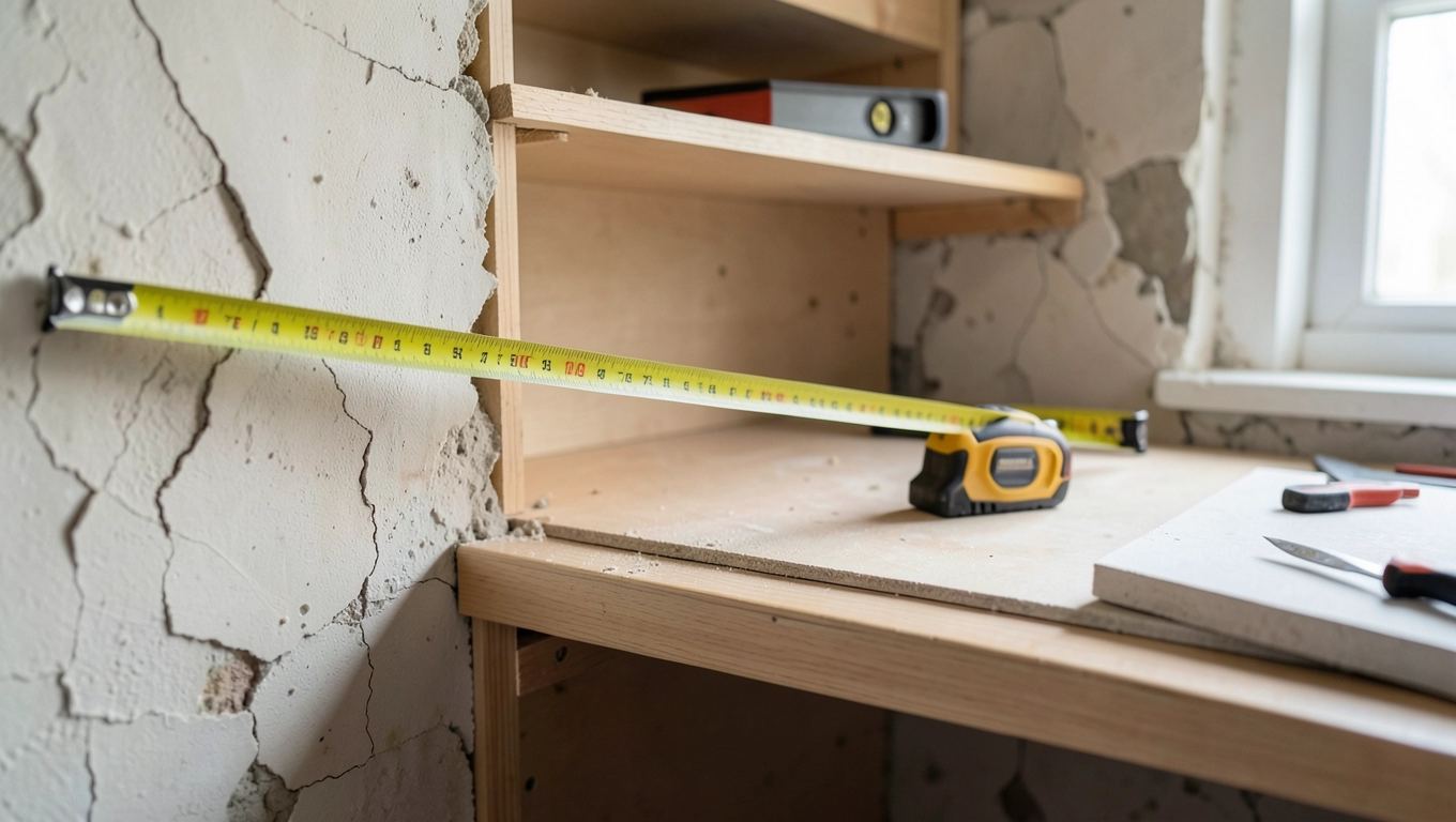 Montaż mebli do spiżarni z blatem