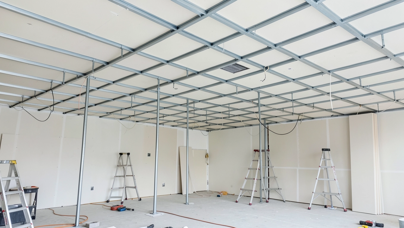 Montaż sufitu podwieszanego krzyżowego cena