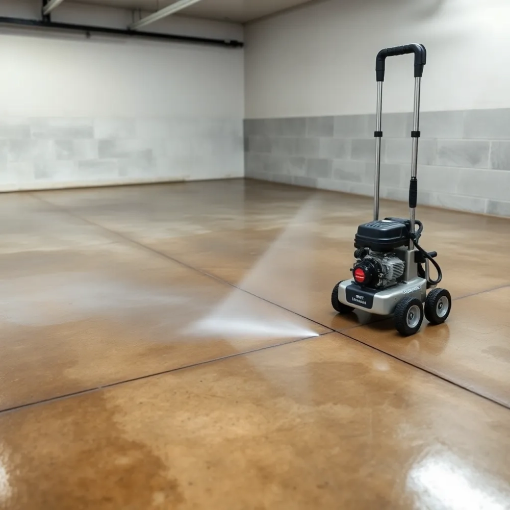 Mycie hali garażowej