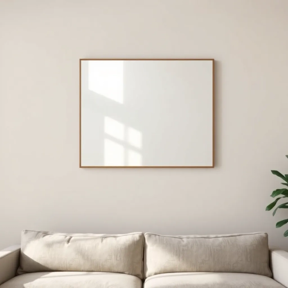 Na jakiej wysokości powiesić lustro w salonie