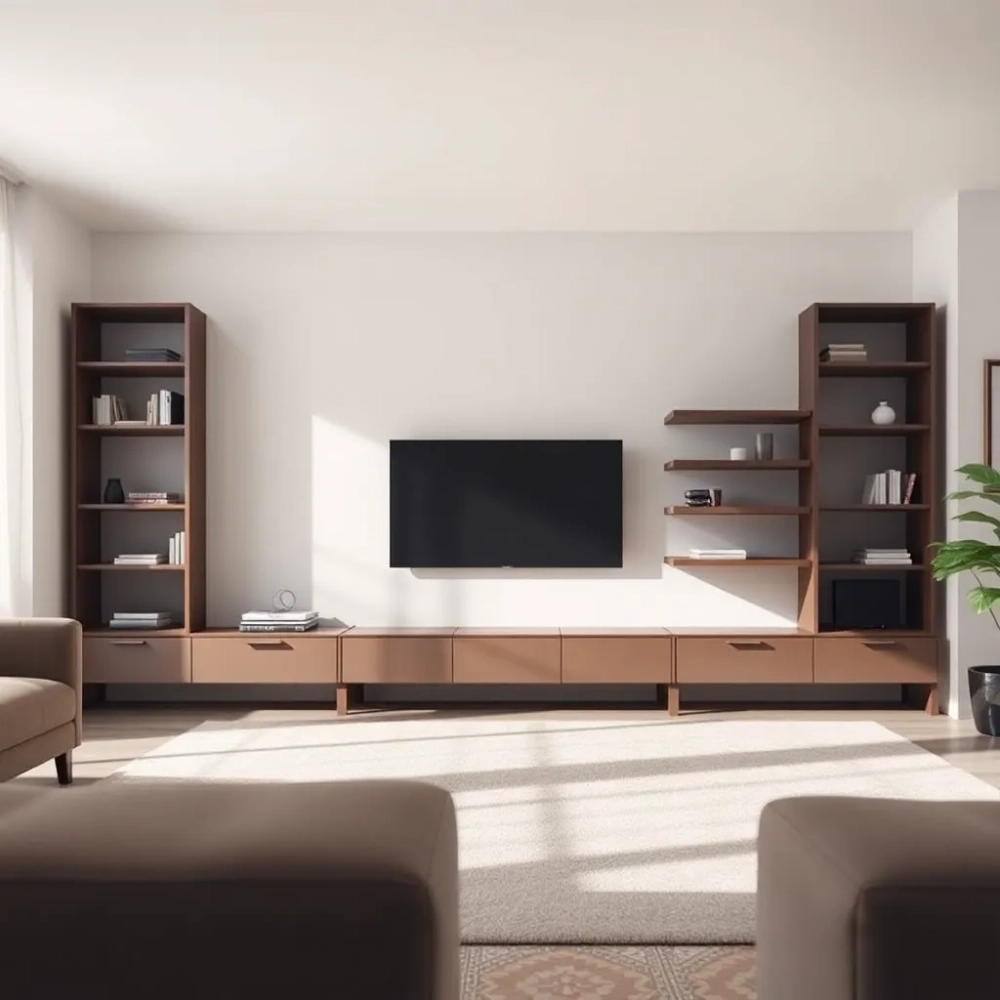 Nowoczesna meblościanka do salonu
