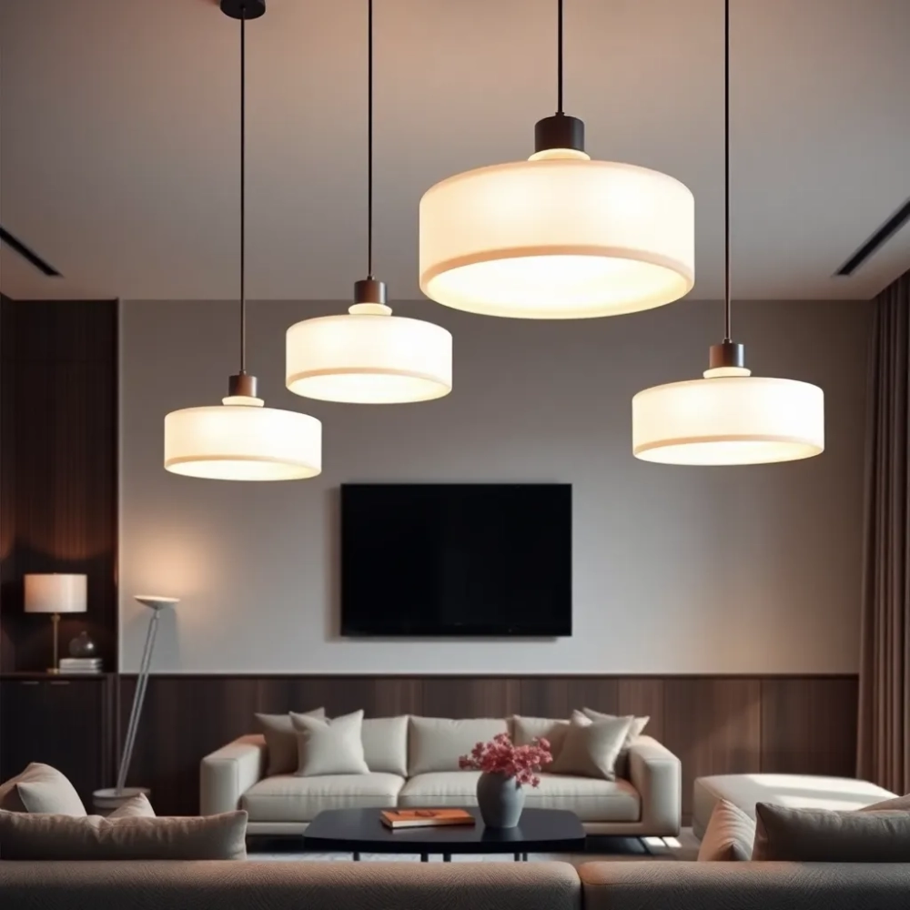 Nowoczesne lampy do salonu wiszące