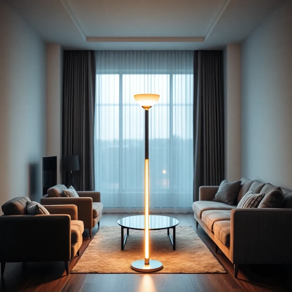 Nowoczesne lampy stojące do salonu