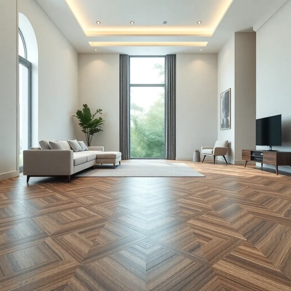 Nowoczesne panele podłogowe do salonu