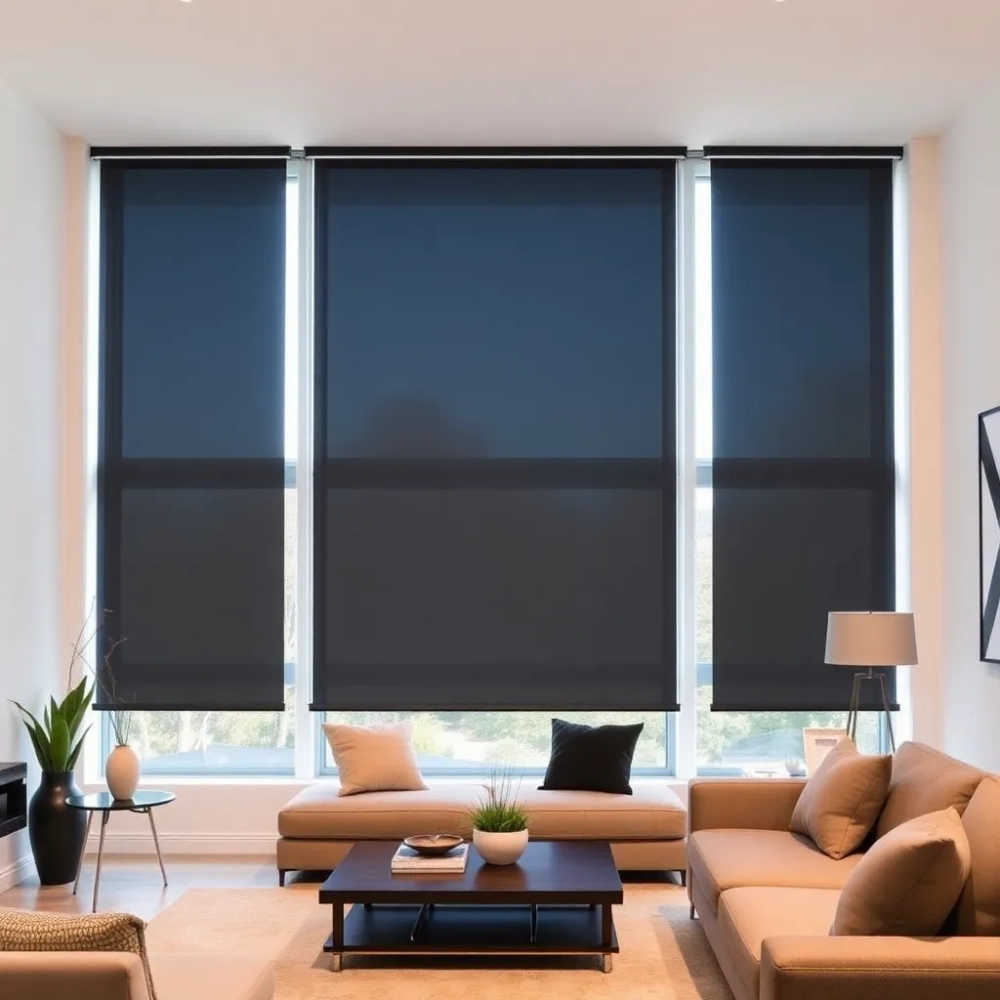 Nowoczesne rolety do salonu