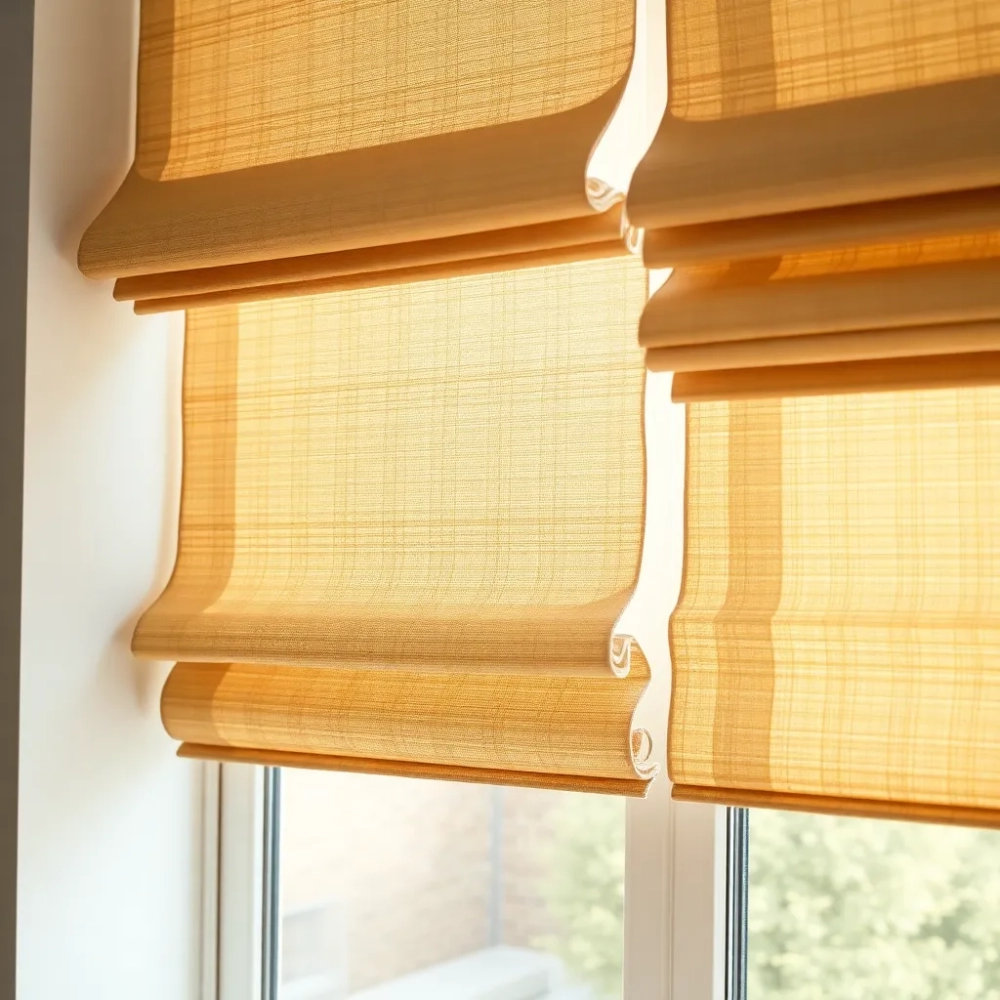 Nowoczesne rolety rzymskie do salonu