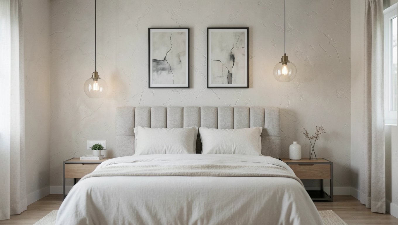 Nowoczesne wykończenie sypialni