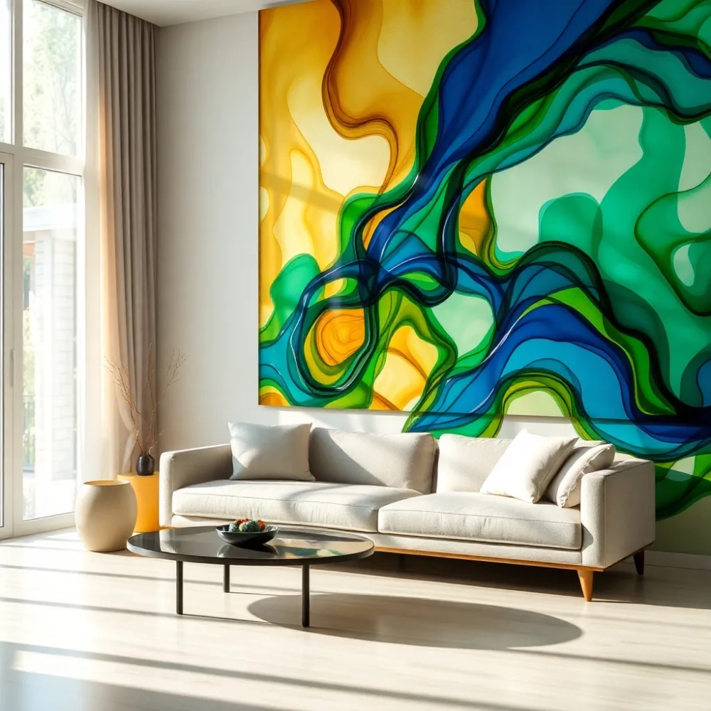 Obrazy na szkle do salonu