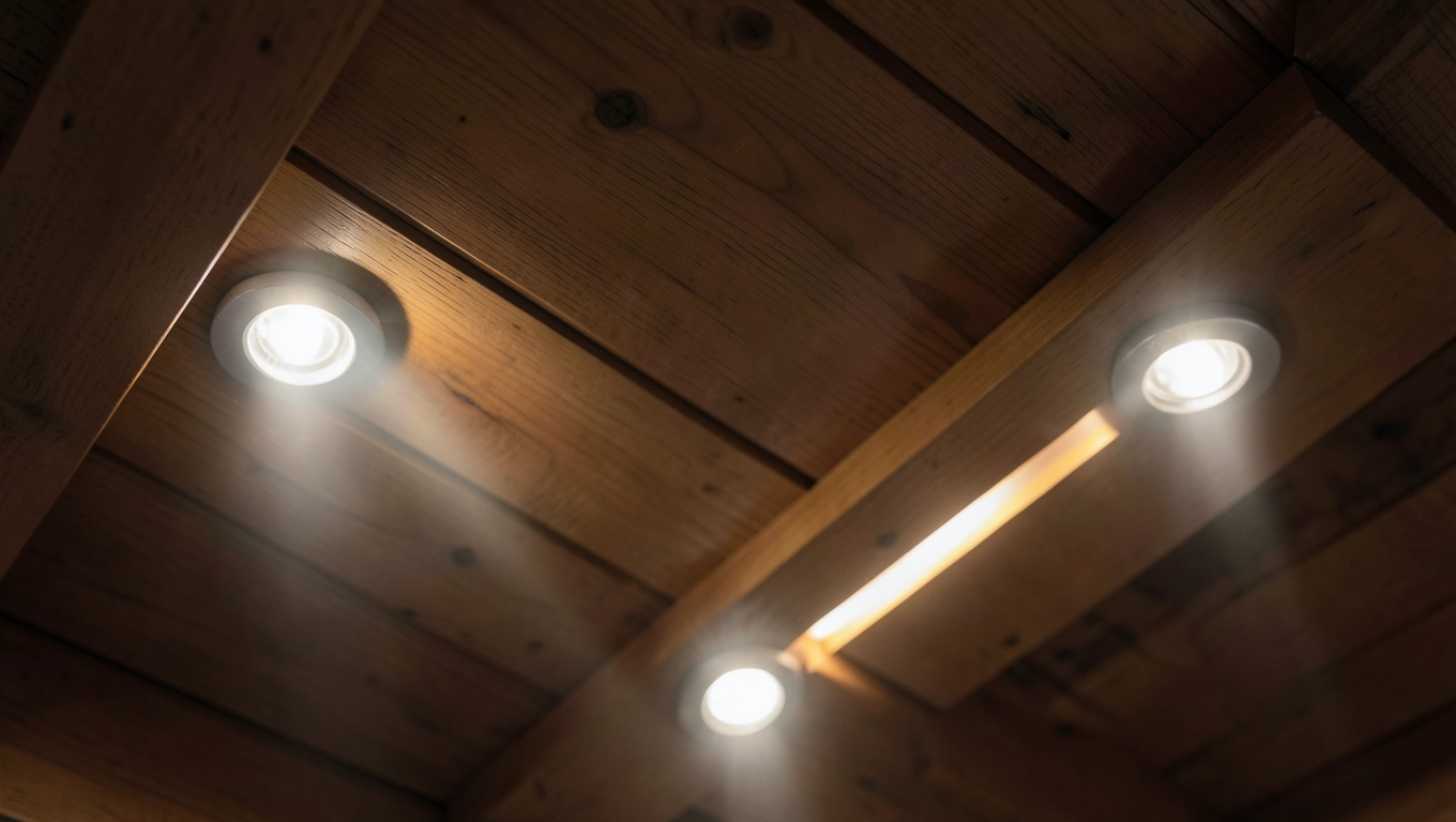 Odległość halogenów w podbitce dachowej