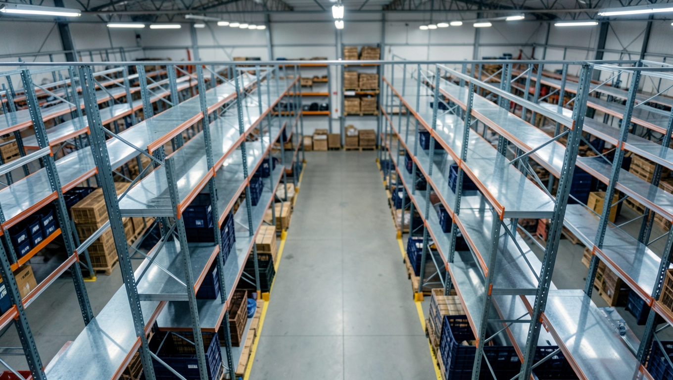 Organizacja regałów i przestrzeni magazynowej