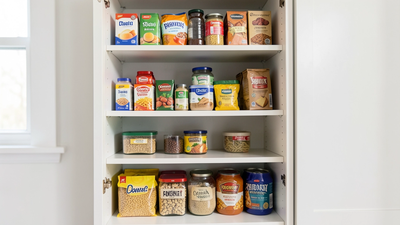 Organizacja spiżarni z regałem 80 cm