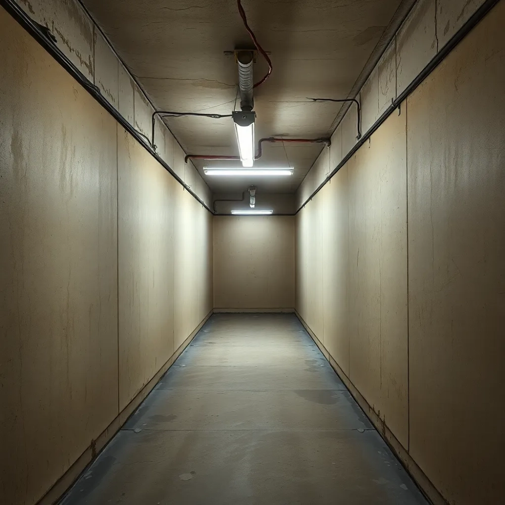 Oświetlenie w piwnicy w bloku