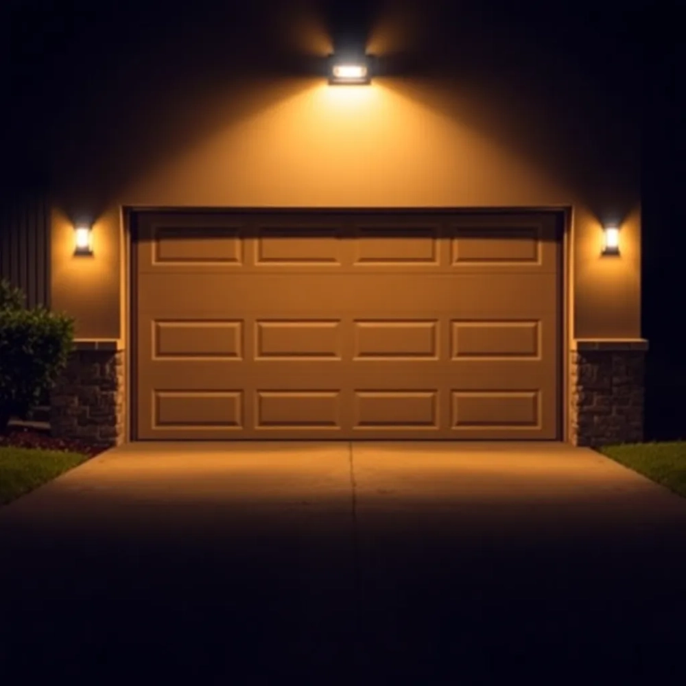 Oświetlenie wjazdu do garażu z czujnikiem ruchu