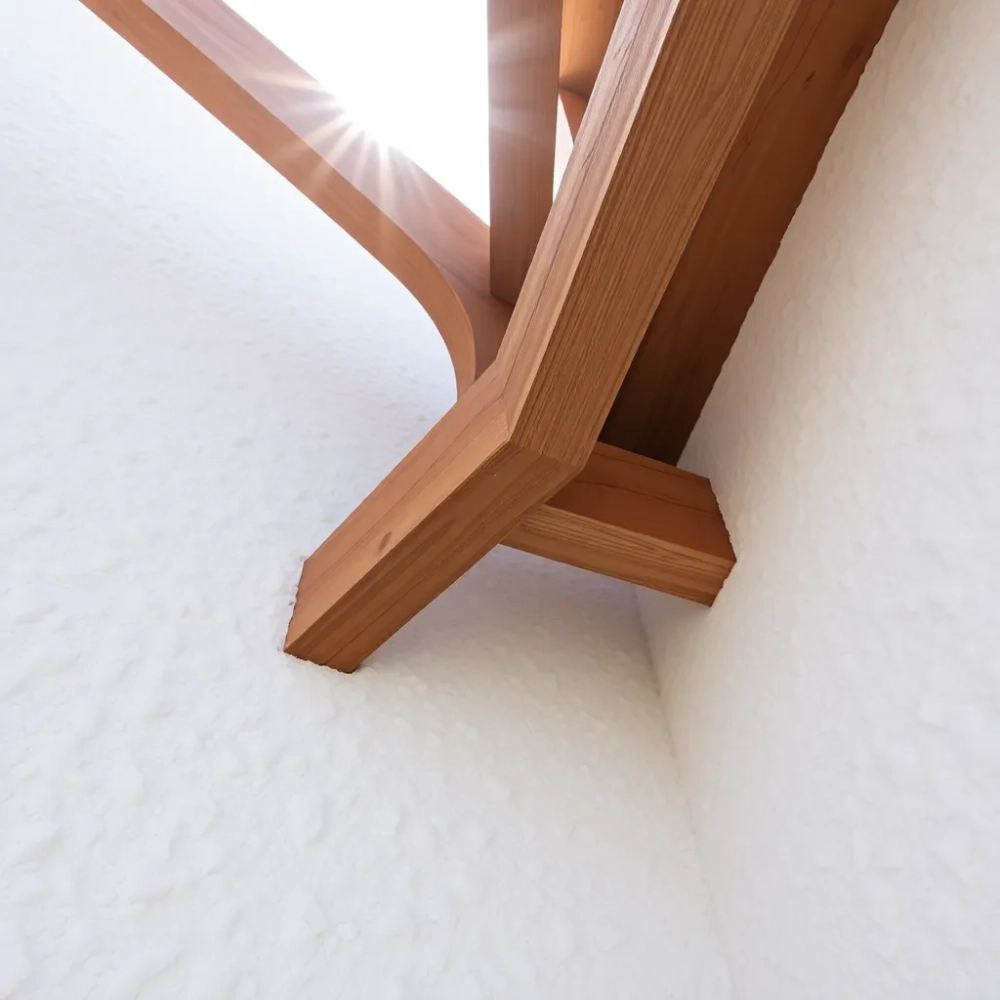 Pergola mocowanie belki do ściany że styropianem