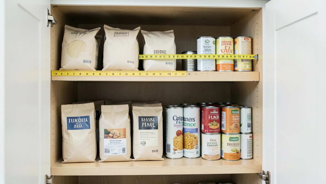 Planowanie spiżarni w szafce kuchennej