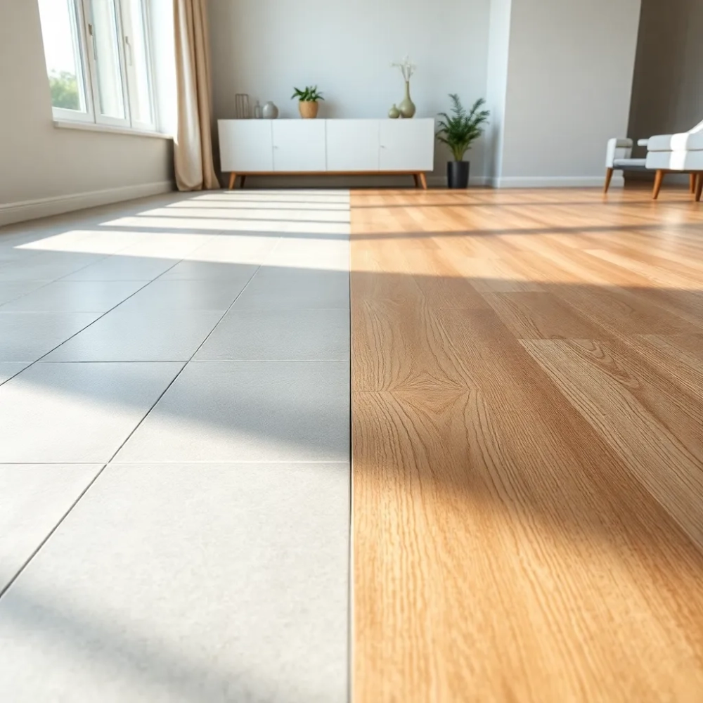 Płytki czy panele w salonie