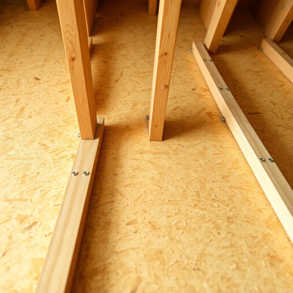 Podłoga na legarach z płyt OSB cena