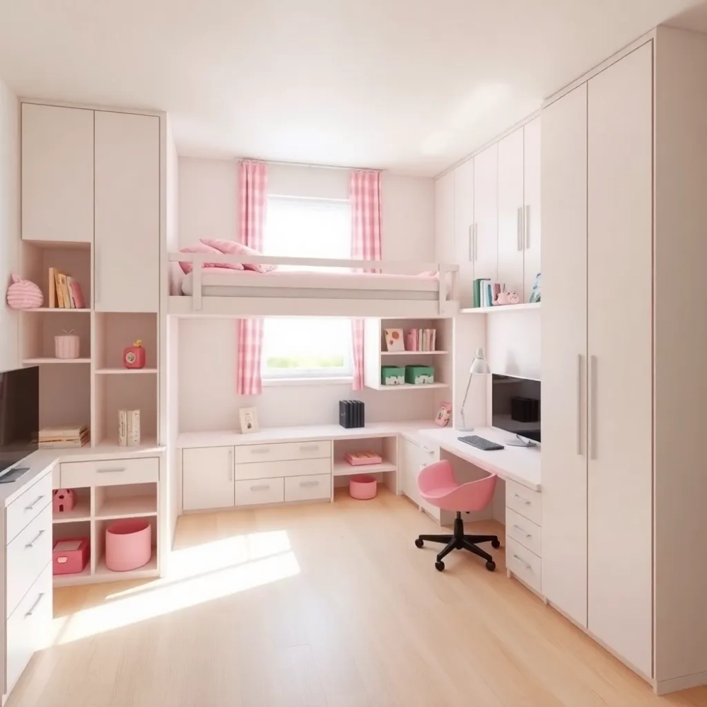 Pokój 8m2 dla dziewczynki