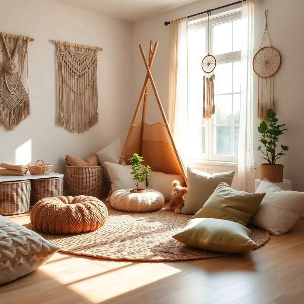 Pokój boho dla dziewczynki