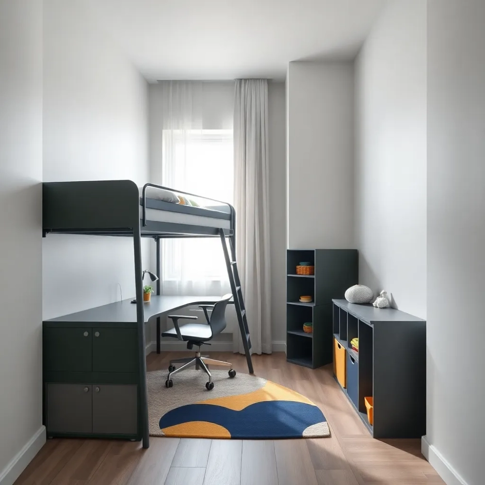 Pokój dla dwóch chłopców w bloku