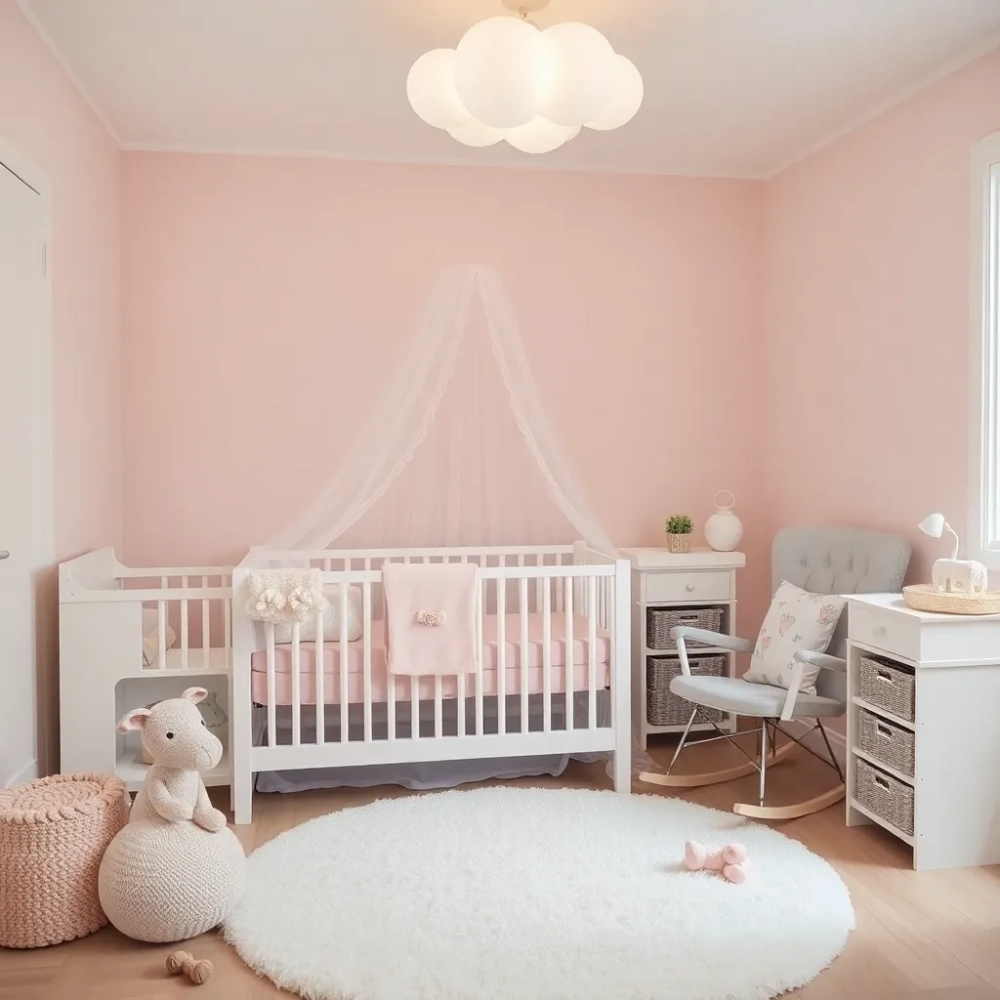 Pokój dla noworodka dziewczynki