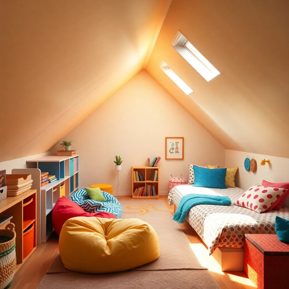 Pokój dziecięcy na poddaszu inspiracje