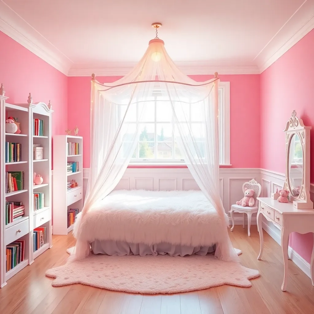 Pokój różowy dla dziewczynki