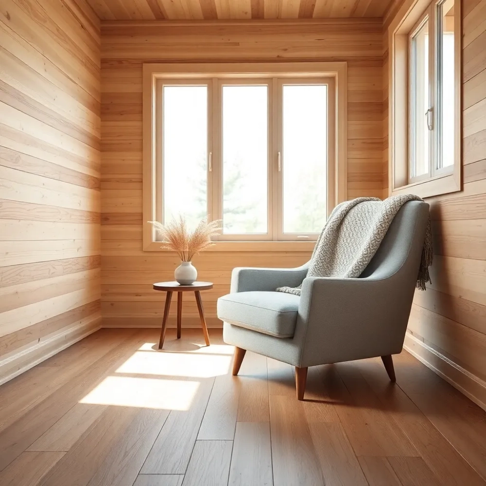 Pokój w drewnie aranżacje