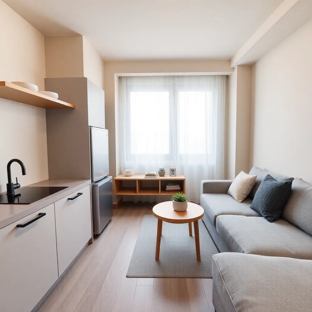 Pokój z aneksem 21m2