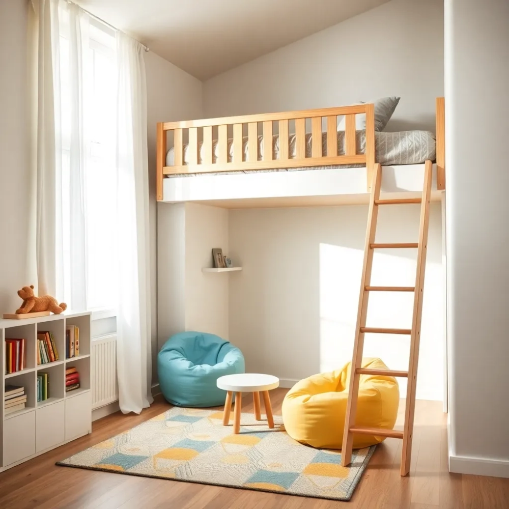 Pokój z antresolą dla dzieci