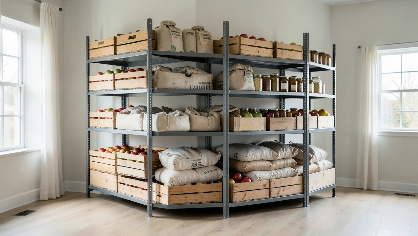 Półki o dużej nośności do spiżarni