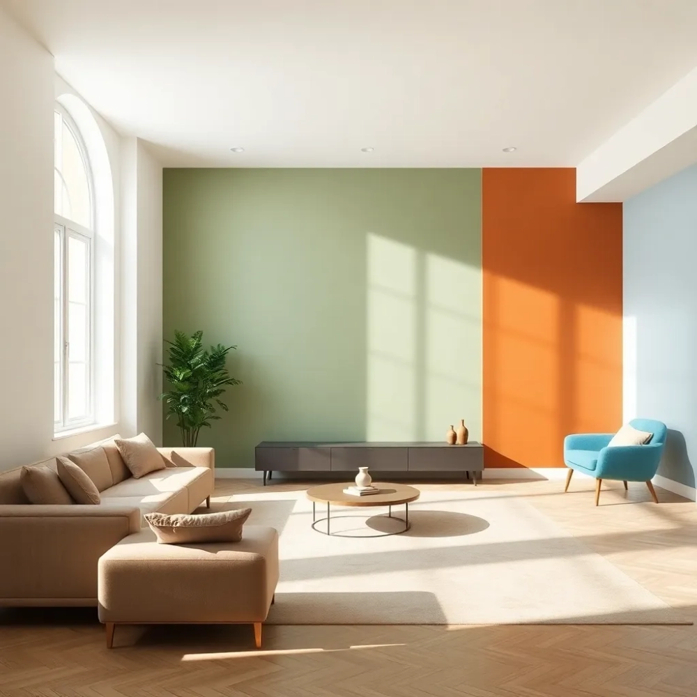pomysły na kolor ścian w salonie