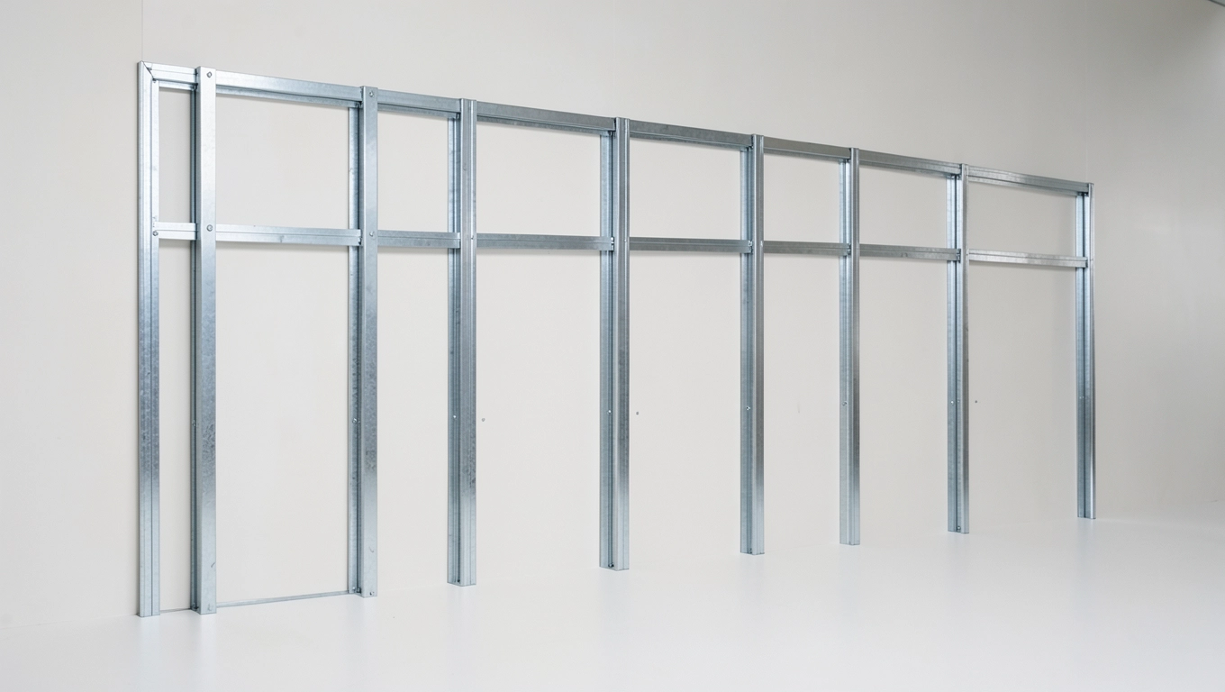 Profile metalowe pod ściankę z drzwiami