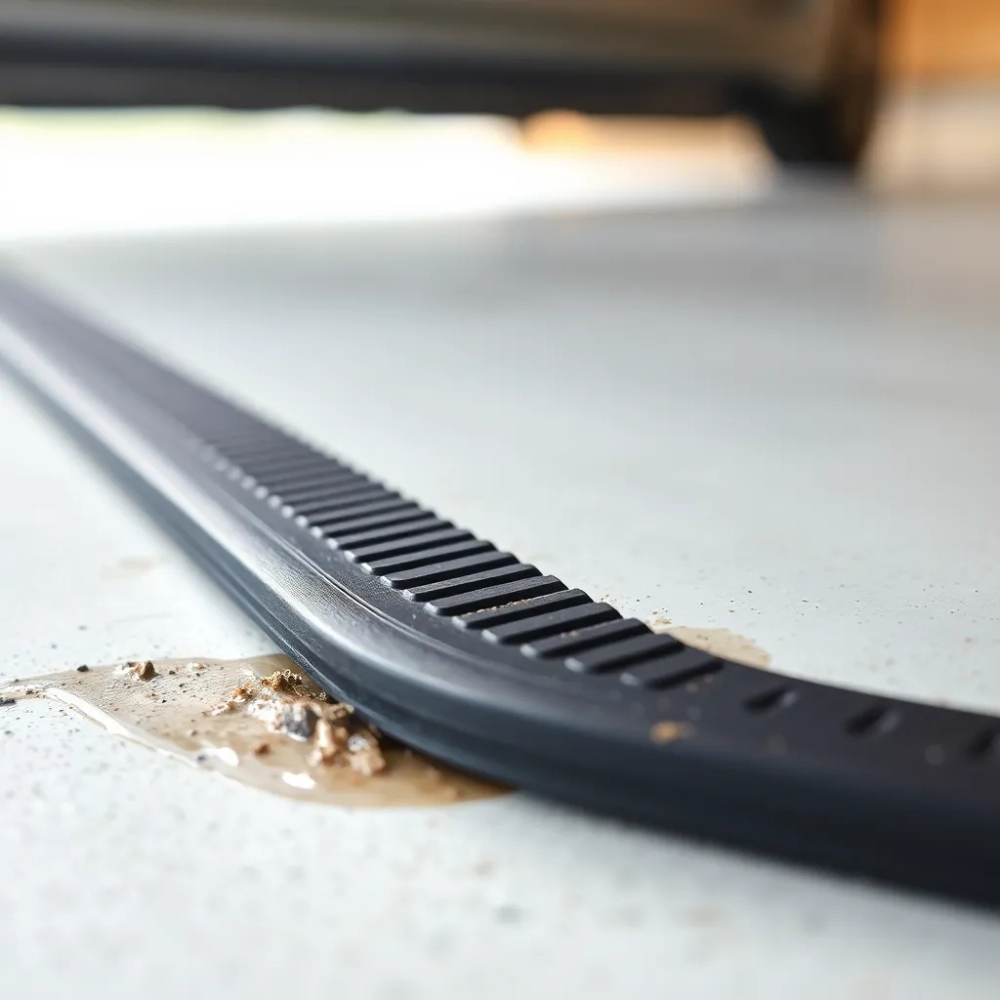 Próg gumowy do bramy garażowej