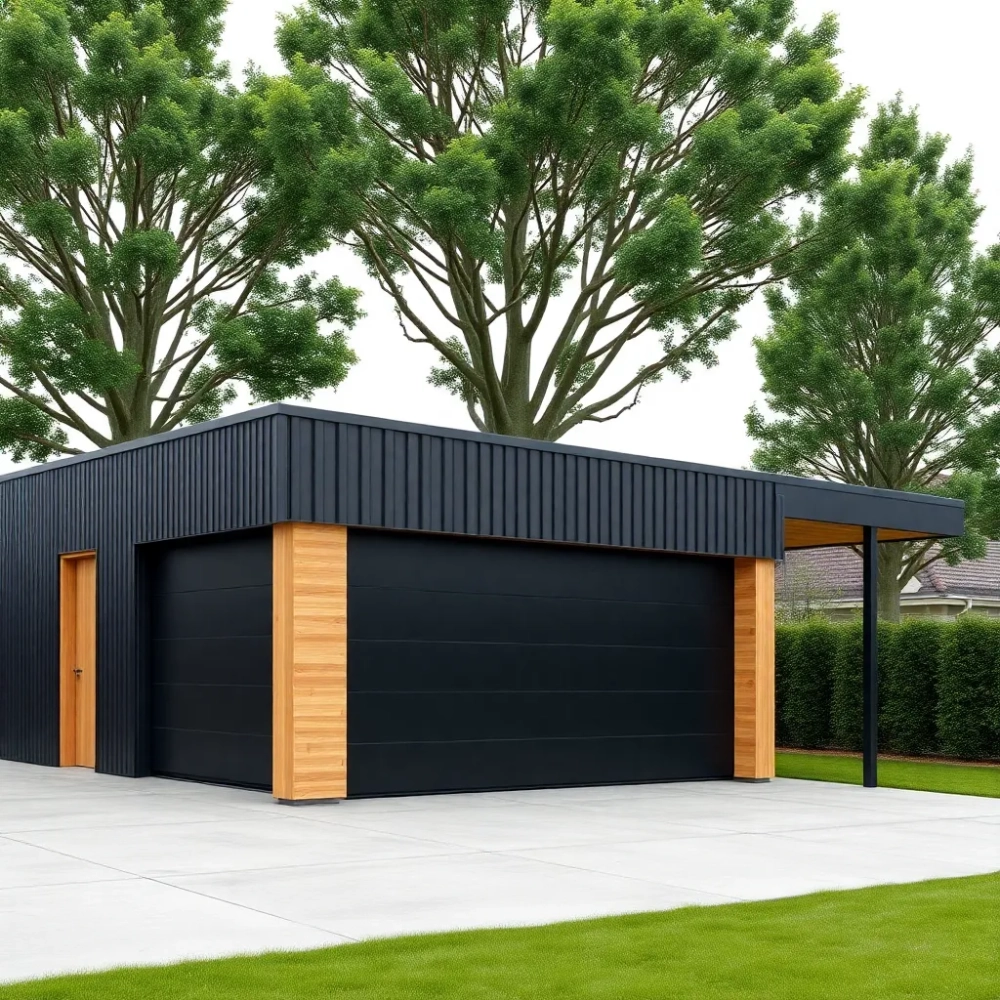 Projekt garażu do 35m2 z wiatą