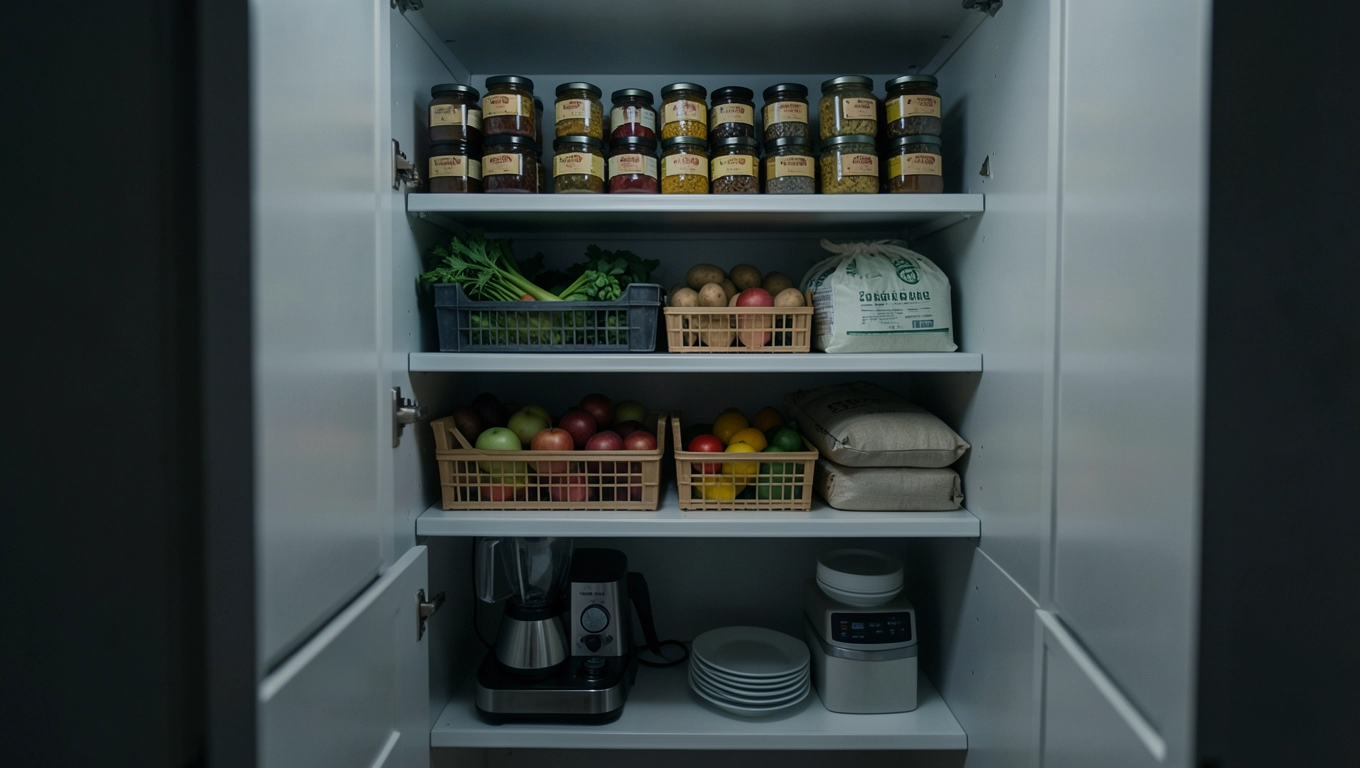 Przechowywanie w spiżarni 2m²