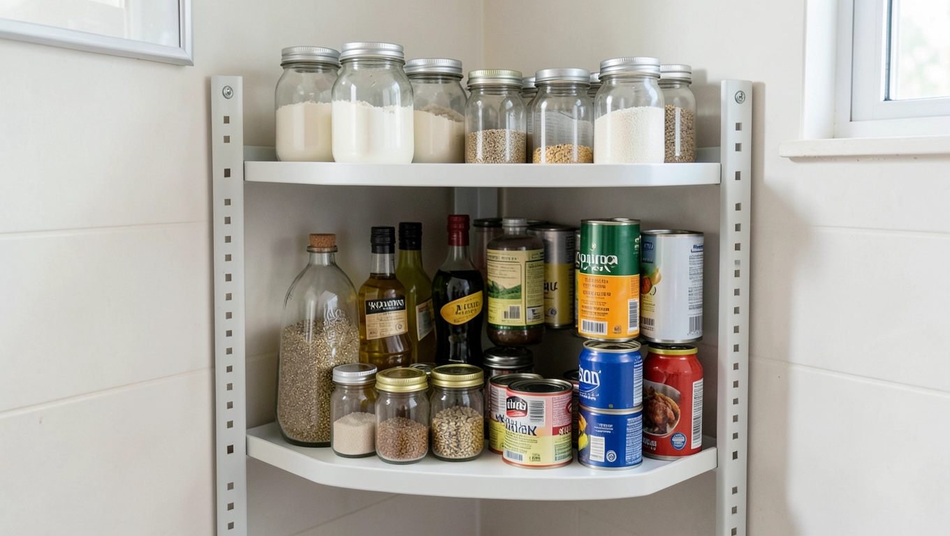 regał do spiżarni narożny