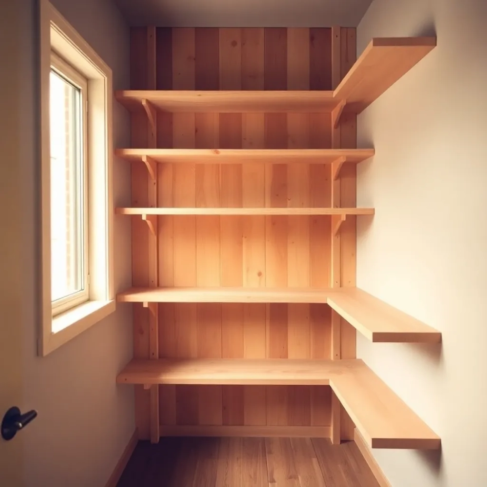 Regał drewniany do spiżarni jak zrobić