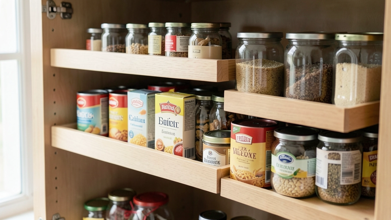 Regulowane organizery do spiżarni