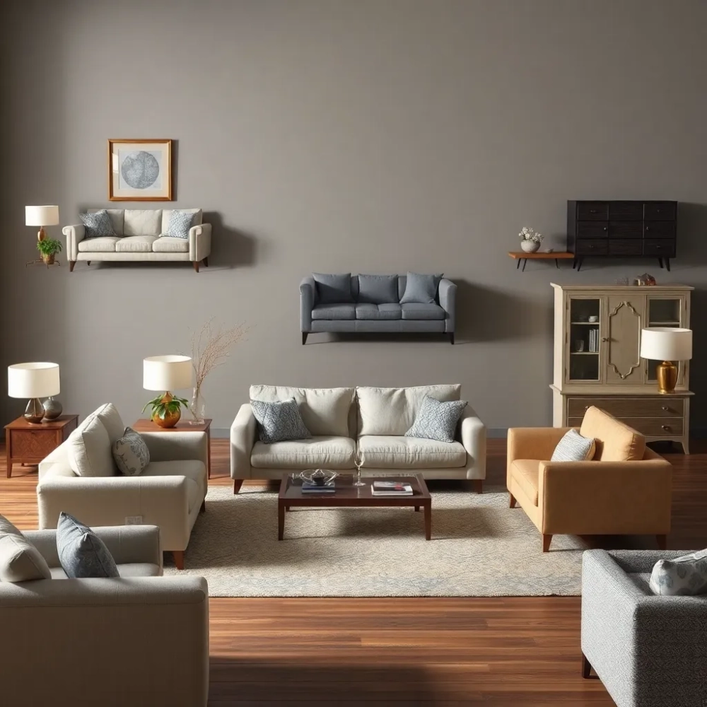 Rodzaje mebli do salonu