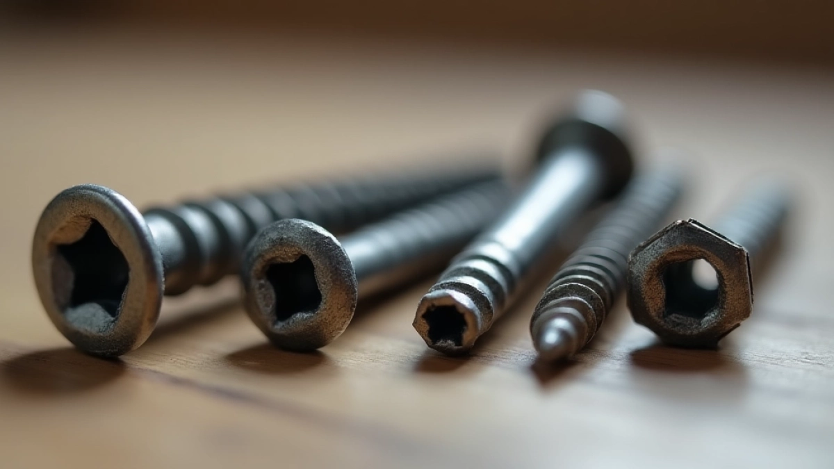 Rodzaje wkrętów do mebli