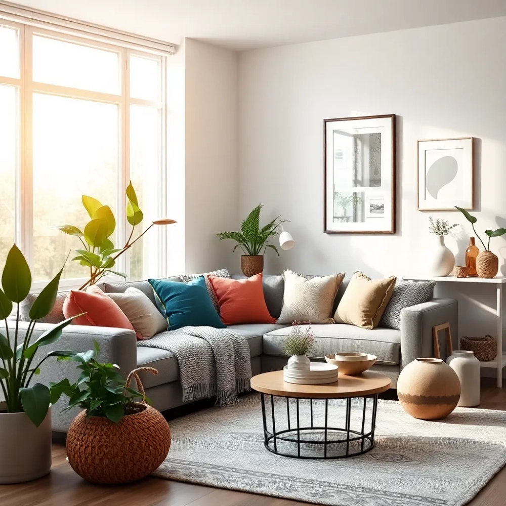 Salon biało szary jakie dodatki