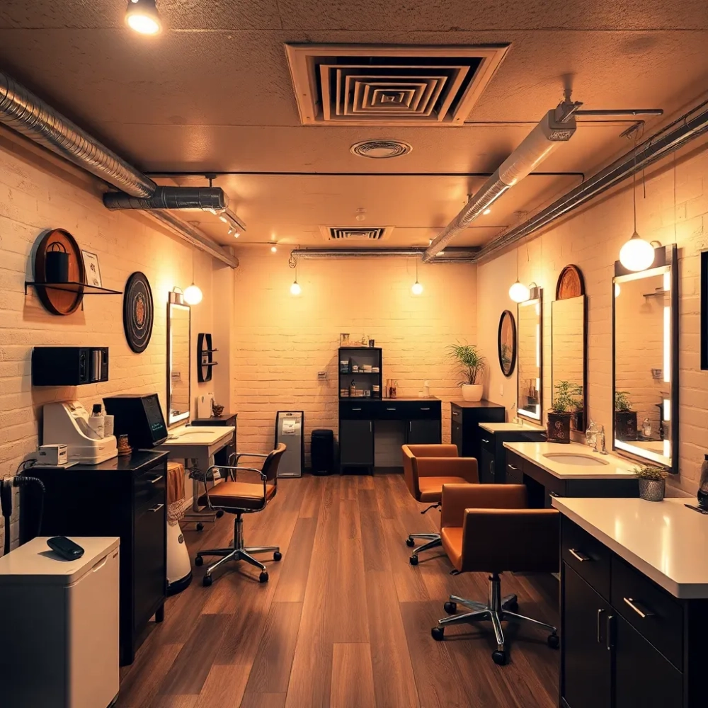 Salon kosmetyczny w piwnicy