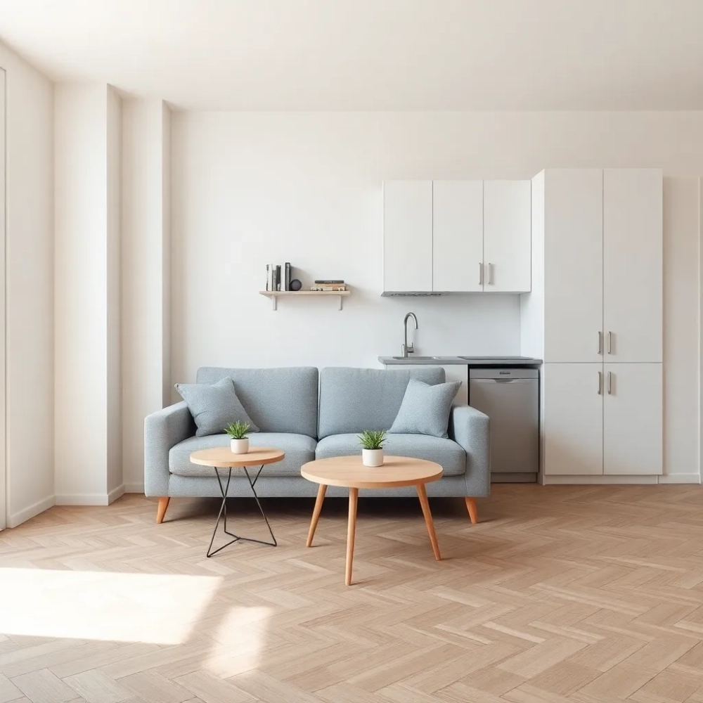 Salon z aneksem 19m2