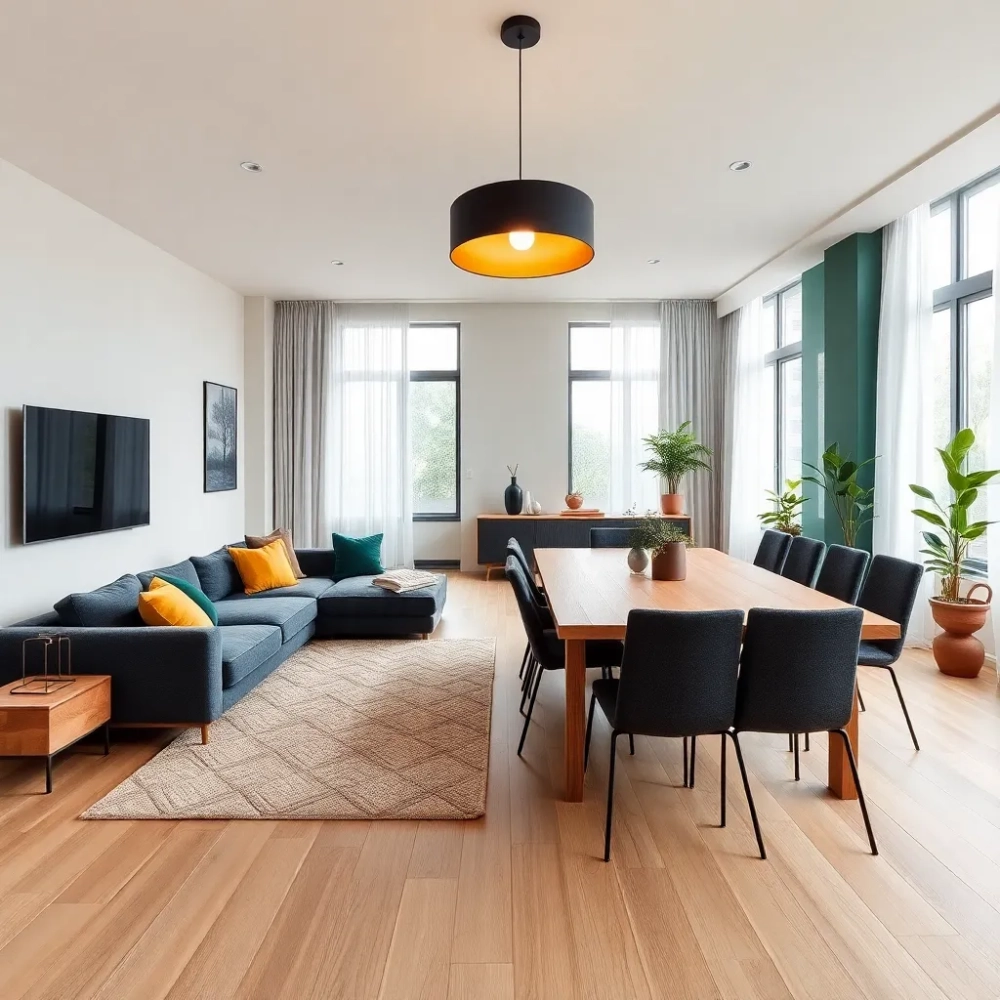 Salon z jadalnią 35m2