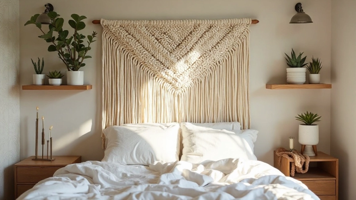 ściana za łóżkiem inspiracje