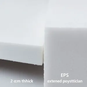 2 cm styroduru ile to styropianu