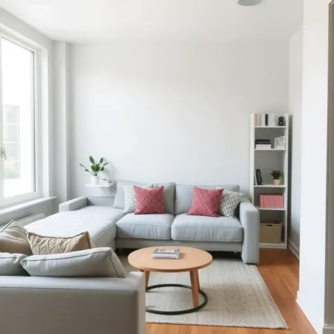 Aranżacja małego salonu w bloku