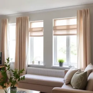 Aranżacje małych okien w salonie